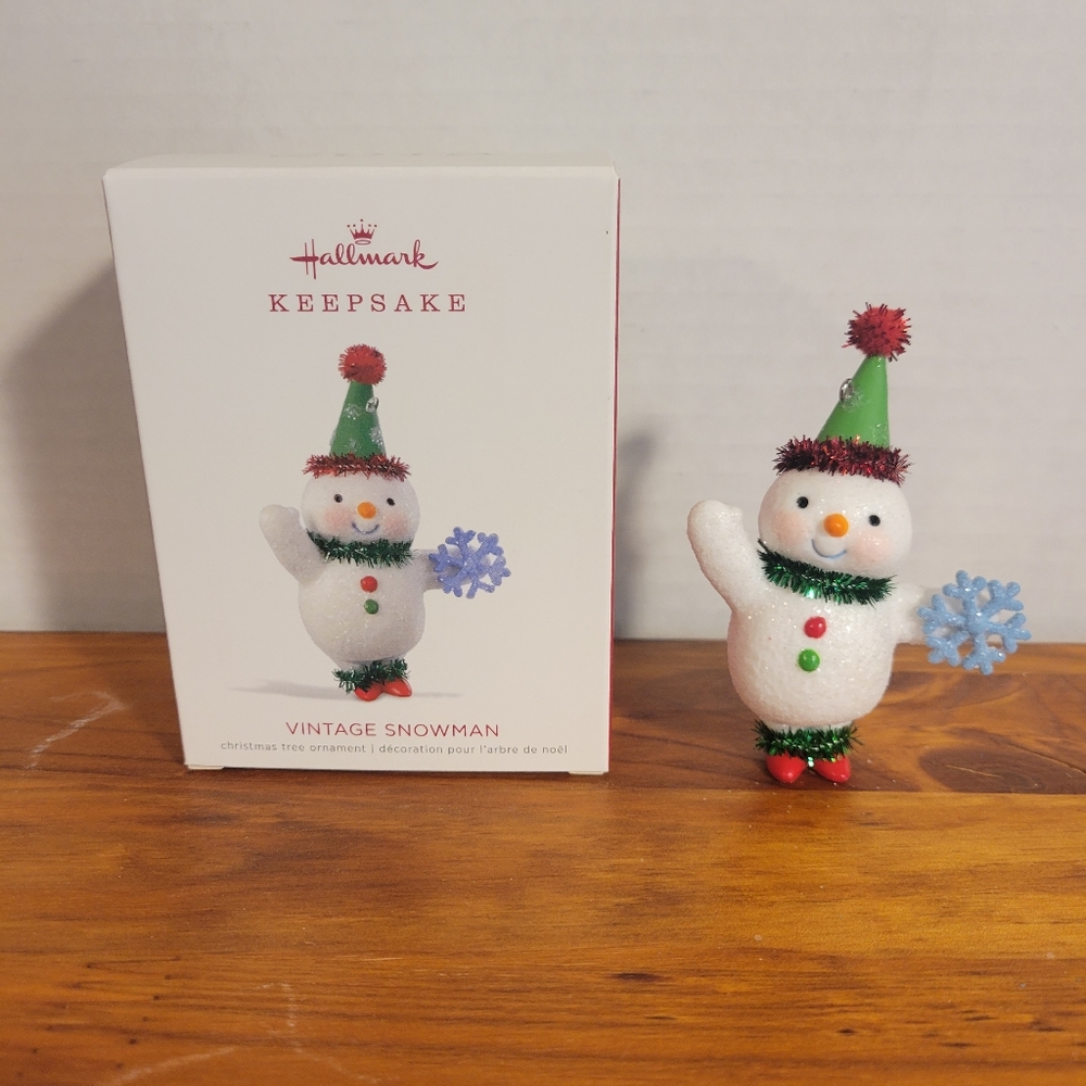 Hallmark 2018 Vintage Snowman Ornament